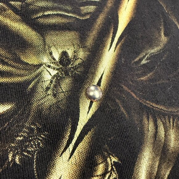 Vintage Survivors Grim Reaper Skull Graphic TShirt Black Cotton XL - Picture 4 of 8